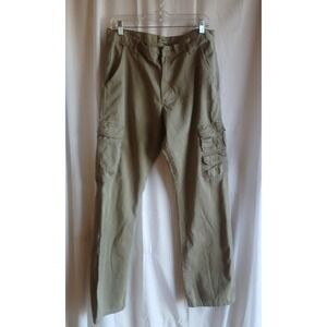 Mens Wrangler Jeans Cargo Khaki Size 34x34